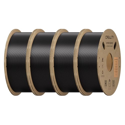 Image of Creality Hyper ABS Filament 1.75mm 4KG, High-Temperature Resistant, High Impact Strength, Stable Printing Performance, + /- 0.05mm Accuracy(Black
