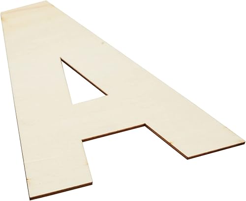 Miniatura 6 de Bright Creations Letras de bloque de madera, 36 piezas, 6 pulgadas, recortes de madera sin terminar para proyectos de pintura y manualidades, letras