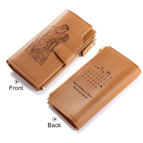 Personalized Wallets for Women Custom Photo Wallet for Women Mom Wife Grandma Mothers Day Gift Custom Women Wallets for Birthday Anniversary Valentine's Day Graduation Gifts (Style 8)2