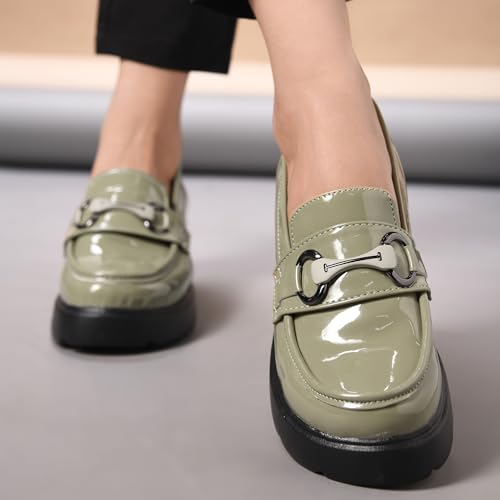 Image of JM LOOKS Women's Stylish Loafers Chunky Sole for Slip On Casual Shoes for Work & Office