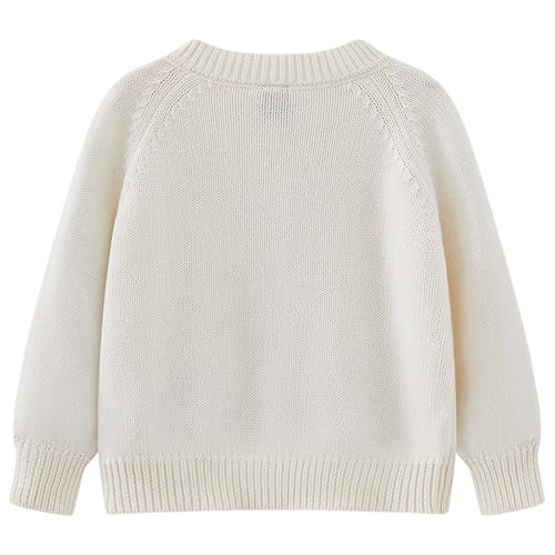 Girls Cardigan Warm Sweaters Kids Comfortable Soft Button Down Front Long Sleeve Knit Embroidery Sweater2