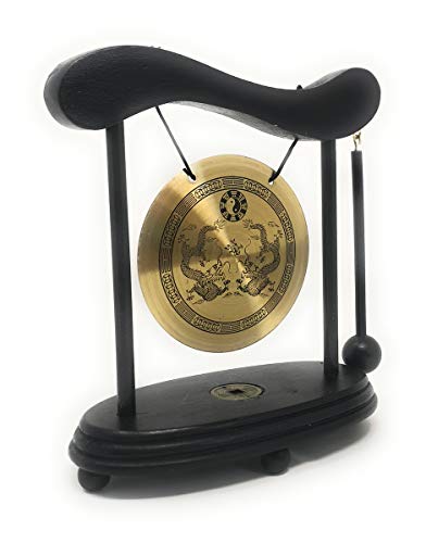 Asian Home Zen Art Brass Feng Shui Desktop Gong