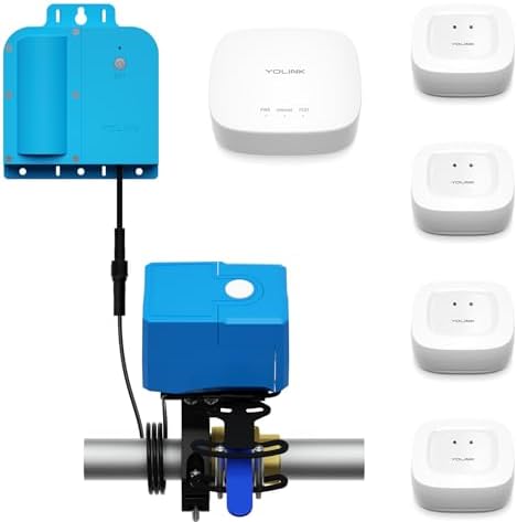 YoLink Smart Water Leak Detection & Shutoff Kit