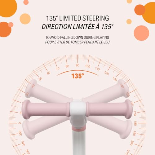 Baninni Laufrad, faltbar, 1-3 Jahre, Azura, Rosa – Weiß – Bild 5