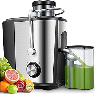 Centrifugal Juicer Machine, Big Mouth Juicer 15s Fast Juicing, Dual Speed Fruits