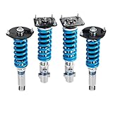 FAPO PS+ Coilovers for Mazda RX-7 FC3S 1987-1992, 16 Level Damping Mono-Tube Adjustable Height Lowering Suspension Strut Kits(Blue)