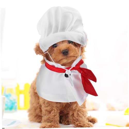 Disfraz de chef para perros Toyvian miniatura 7