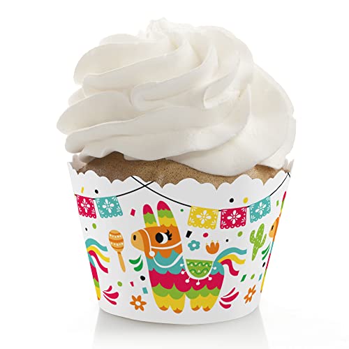 Big Dot Of Happiness BD5803K Pinata Party - Colorful Fiesta Decorations - Party Cupcake Wrappers cover
