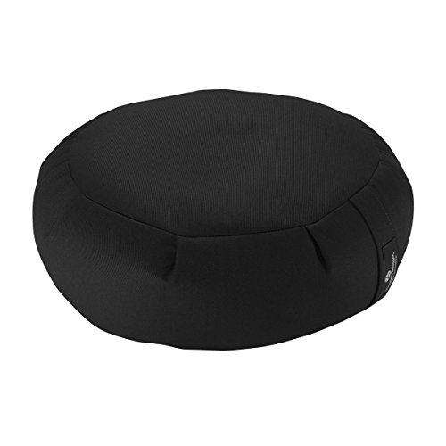 Hugger Mugger Zafu Meditation Cushion (Black) : Yoga Blocks