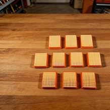 10 Pcs Air Filter 4180 141 0300 KM91R KM131 FS89 FS91 FS111 FS131 HT102 HT133 Brush Cutter, 3x2-3/4x7/8 Inch for Orange for Replacement Part