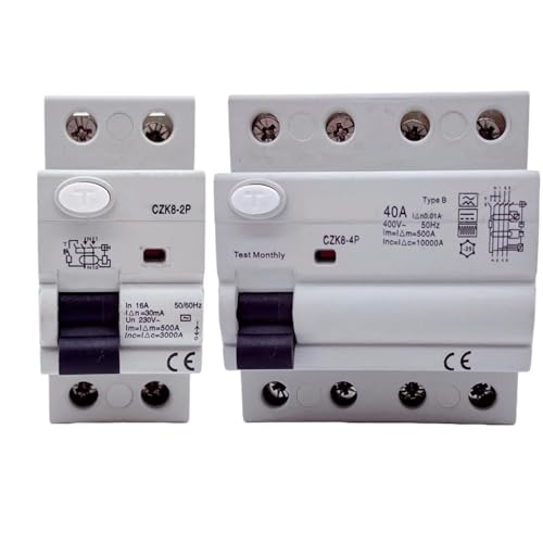 Disjoncteur différentiel magnétique type B 4P 63A 300ma pour réseau triphasé