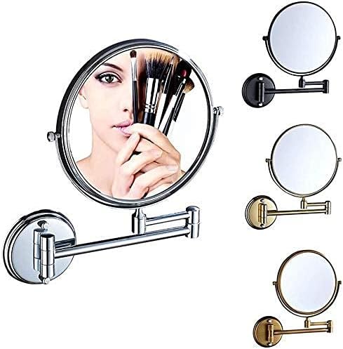 Bathroom Mirror Rotating Folding Beauty Mirror Double Sided 3 Times Magnification Wall Hanging Shaving Mirror image 4