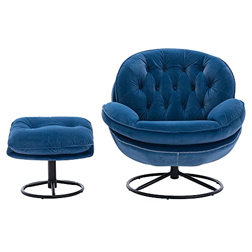 Sillón Plegable Tela Azul miniatura 6