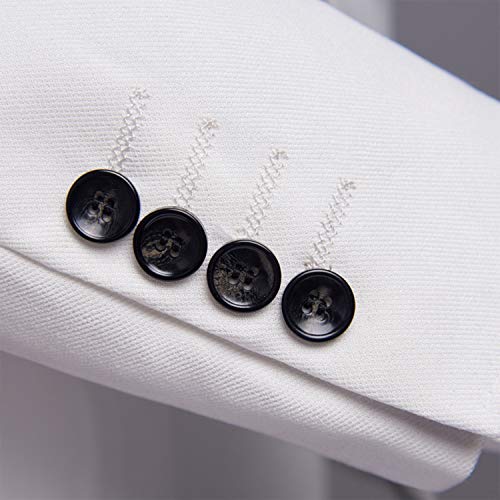 Image of MY'S Mens 3-Piece Suit Shawl Lapel One Button Tuxedo Winter Fabric Slim Fit Premium Dinner Jacket Vest Pants & Tie Set