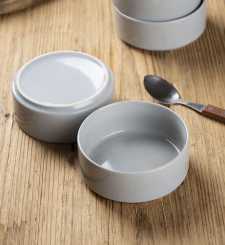 Famiware Plates And Bowls Set, 12 Pieces Dinnerware Sets, Dishes Set For 4, Light Gray #TOP6