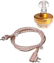 Axon Hearing Aid 2 pin wire with 1 Speaker (2 Pin) for Pocket Model Hearing Aid (Beige)