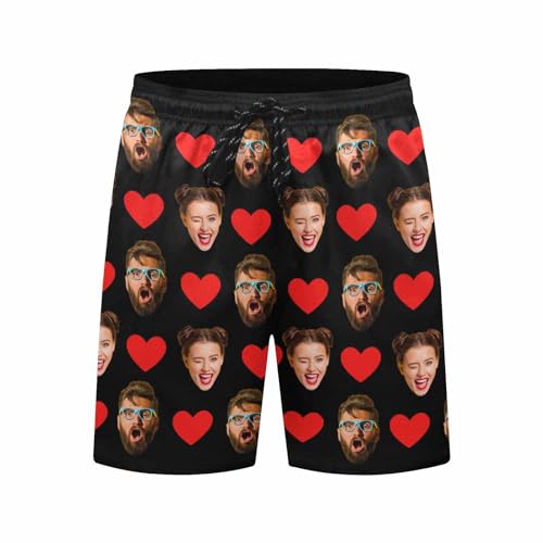 Custom Face Swim Trunks Men Personalized Funny Photo Print USA Flag Swim Trunks Shorts Birthday Gifts for Him3