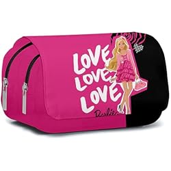 Mochila Maletin Barbie Babioms Estuche para Niños Barbi, Estuche Escolar para Papelería, Estuche Barbiprincesa, Estuche Escolar, Estuche para Niños, Estuche Escolar, Estuche Escolar, Rosa, Maletín
