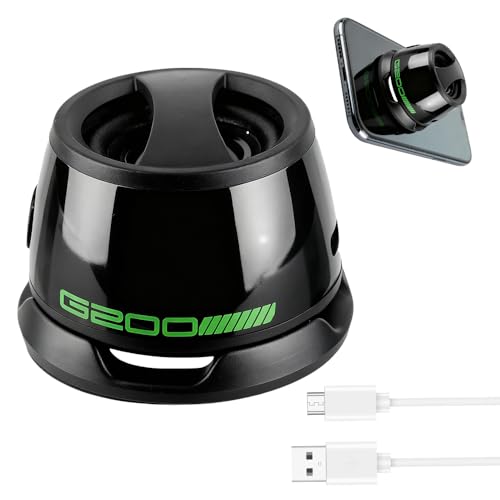 Wowsofty Altavoz Bluetooth Magnético,Pequeño Altavoz Bluetooth con Base magnética,Compatible con Phone 13/14/15/16,G200 con Luces RGB Multicolor y Sonido Envolvente 3D para Smartphones (Negro)