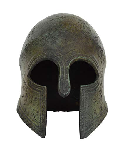 Casco de Olympia de bronce con clavos tallada de tamaño medio