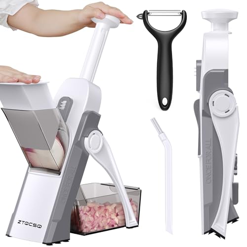 ZTQCSQ Safe Mandoline Slicer for Kitchen, Meal Prep, Potato Slicer,