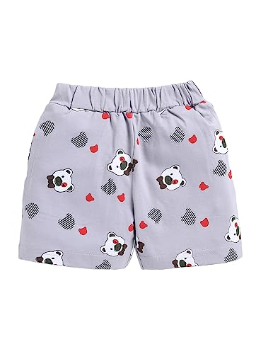 Image of CUTOPIES Boys Powder Blue Cotton Printed Half Sleeves T-shirt and Shorts Set (Pack Of 1) Baby Boys' Clothing Sets