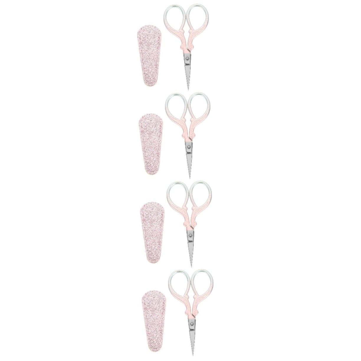 4stücke Kids Handcraft Schere Mit Farbverlauf Tragbare Nähschere Für -bastelarbeiten Ergonomisches Design Mit Schutzabdeckung Für Scrapbooking Und Stickerei