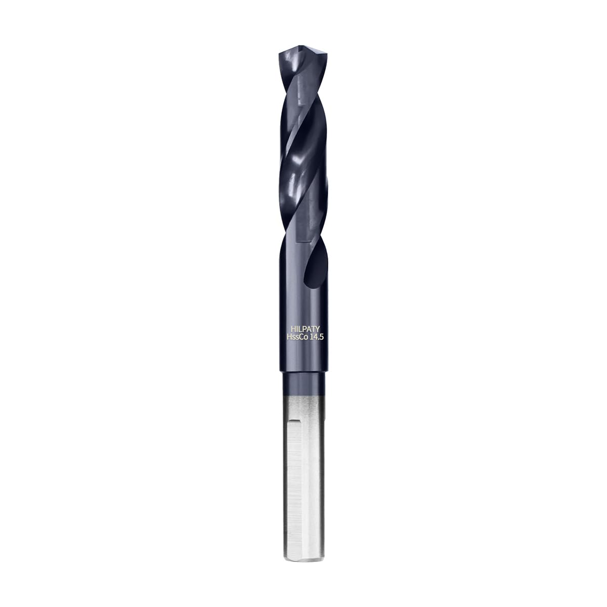 HILPATY Cobalt Drill Bit 14.5mm, M35 HSS AlTiN Coating Reduced Shank Drill Bit for Metal, Stainless Steel, Aluminium, Alloy, Wood, Plastic, Non-Ferrous Etc.