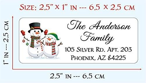 Personalized Return Address Labels - Customize Quantity and Designs - Christmas Address Labels - Easy to Peel, Guaranteed to Stick and Stay, On Blank Mailing Labels, Pack of 120 Labels.