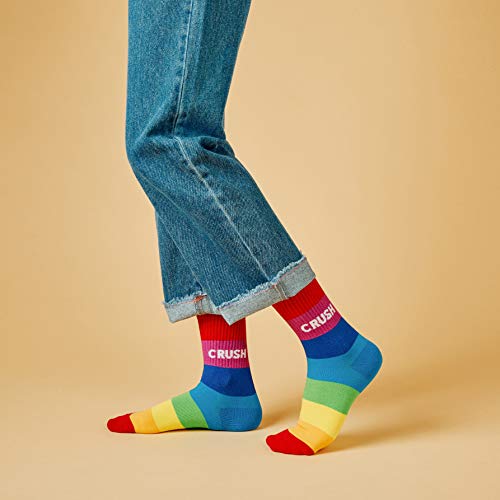 Image of Womens Neon Daily Casual Fashion Socks Colorful Fancy Design