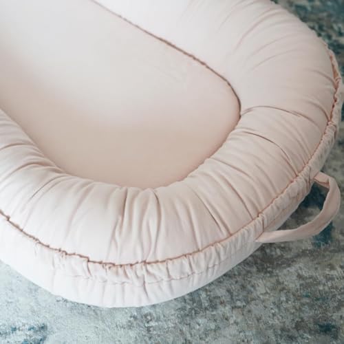 Image of Infant Lounger, Baby Nest Cover for Baby Girls & Boys, Newborn Essentials for Baby 0-12 Months, 100% Cotton Breathable (CreamyWhite Corduroy)