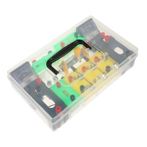 Hemobllo Equipo De Experimentación Eléctrica para Estudiantes, Tamaño Compacto, Portátil, Kit Didáctico De Electricidad, Herramienta Educativa para Aprendizaje Físico Laboratorio Escolar
