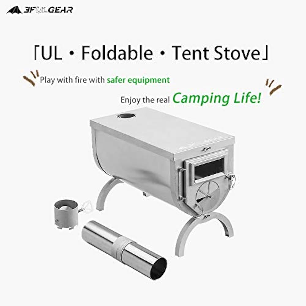 3fulgear テント&ストーブ Amazon.co.jp: 3F UL GEAR 薪ストーブ ペレット兼用 11インチ窓