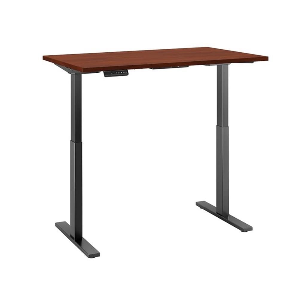 Scranton Co Height Adjustable Standing Desk Hansen Cherry Finish Laminate Over Engineered Wood Electric Motorized Base Programmable Presets