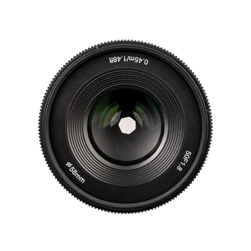 Image of YONGNUO 50mm F1.8S DA Lens for Sony E Mount, Auto Focus F1.8S Large Aperture APSC Frame Standard Prime Lens for Sony E-Mount Mirrorless Cameras (Black)