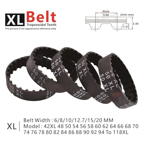Courroie synchrone XL 66XL de 6mm pour transmission de moteur pas à pas