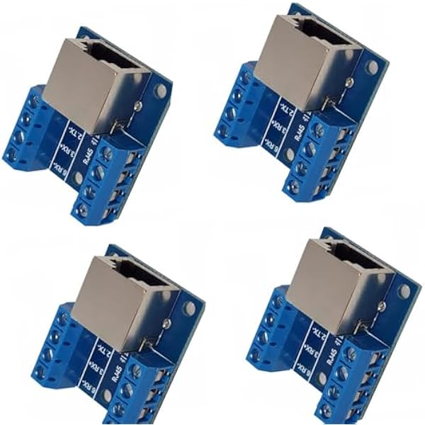 Mocna płyta łącznika komunikacyjnego RS485 podkreślająca standardowe połączenie RJ45 i przeciwdziałanie interwencji PCB port wskazanie ucieczki PCB