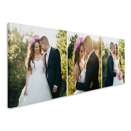 SANTANNA 3 Images Collage Picture Custom Canvas Prints with Your