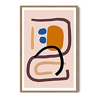 Framed Canvas Wall Art Boho Decor Illustration Canvas Prints Home Artwork Decoration for Living Room,Bedroom - 16x24 inches