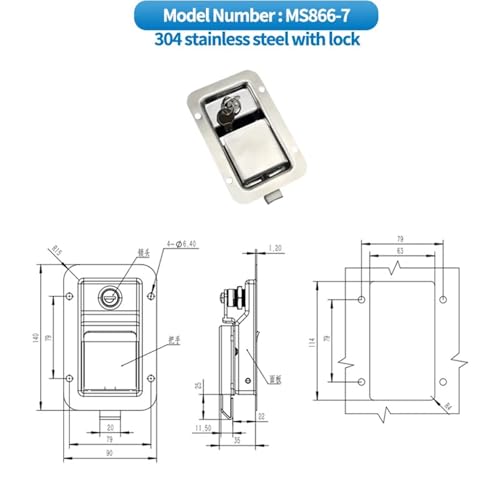 Boîtier de commande de porte d'armoire industrielle en acier inoxydable - 3