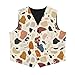 Sarogrorin Colorful Block Pattern Boys' Suit Vest with 2 Pockets Fashionable Dress Vests with Adjustable Back Strap for Toddler Boys Daily Wear Formal Events & Family Gatherings