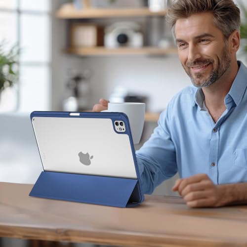 Image of ProCase for iPad Pro 13 Inch Case M5 2025 / M4 2024 with Pencil Holder -Navy