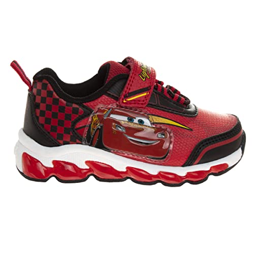 Disney Pixar Cars Lightning Mcqueen Shoes Led Light Up Sneakers thumb #1