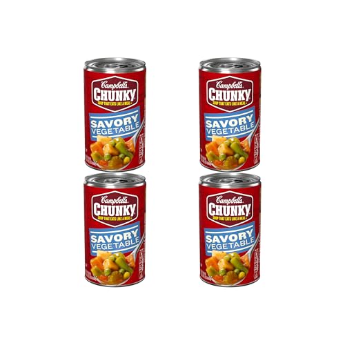 Image of Campbell's Chunky Soup, Savory Vegetable Soup, 18.8 Oz Can (Pack of 4)