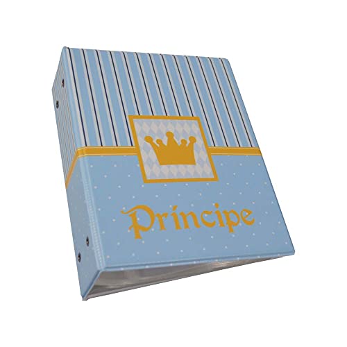 Álbum de 500 fotos 10x15 Príncipe Coroa Dourada + ADESIVO