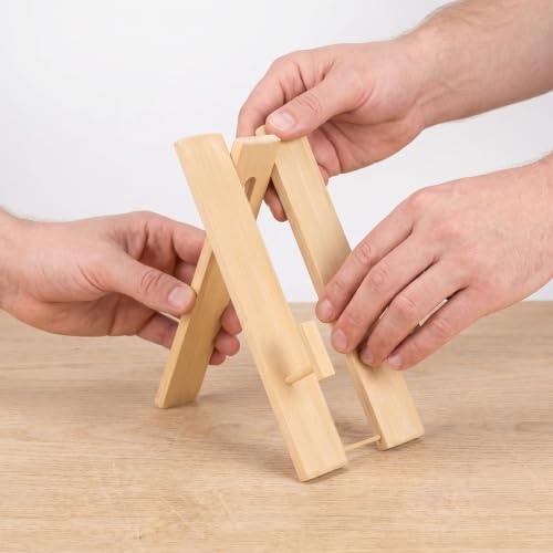 Support pliable pour éventails en bois, base élargie japonerie pour exposition - 6