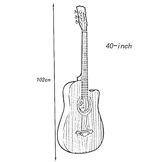 DYB Guitare Acoustique Ballade Guitare en Bois Débutant 40 Pouces Instrument de Rock Adulte Fingerstyle Belle qualité… - Les Beatles, Paul McCartney, John Lennon, RIngo Starr, George Harrison DYB Guitare Acoustique Ballade Guitare en Bois Débutant 40 Pouces Instrument de Rock Adulte Fingerstyle Belle qualité… – Image 4