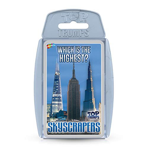 Top Trumps Skyscrapers Classics Card Game, Learn Facts About The Burj Khalifa, The Shard and The Empire State Building in This Educational Packed Game, Gift and Toy for Boys and Girls Aged 6 Plus