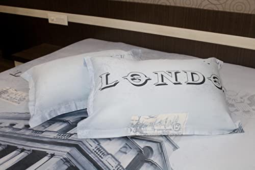Image of Double Size Bedsheet with 2 Pillow /Takiya Covers Flat Sheet with 2 Pillow Cover - Digital Print 2