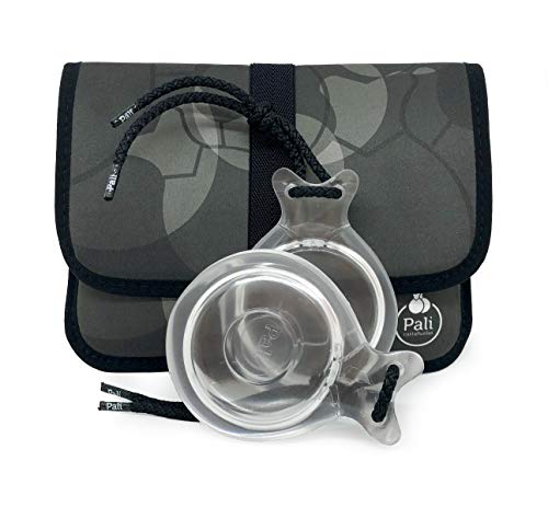 Castañuelas PALI color TRANSPARENTE con DOBLE CAJA. Ideal para el aprendizaje. (Funda Negra) Cover